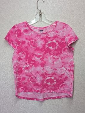 Old Navy Pink Tie-Dye Kids Short Sleeve Tee/ Size-XL(14-16)